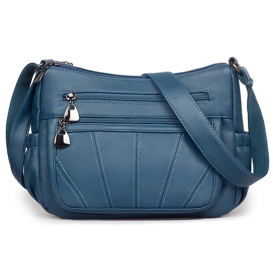 Crossbody Purse for Women Ladies Soft PU Leather Shoulder Bag Medium Roomy Handbag Fashion Tote Top Handle Satchel