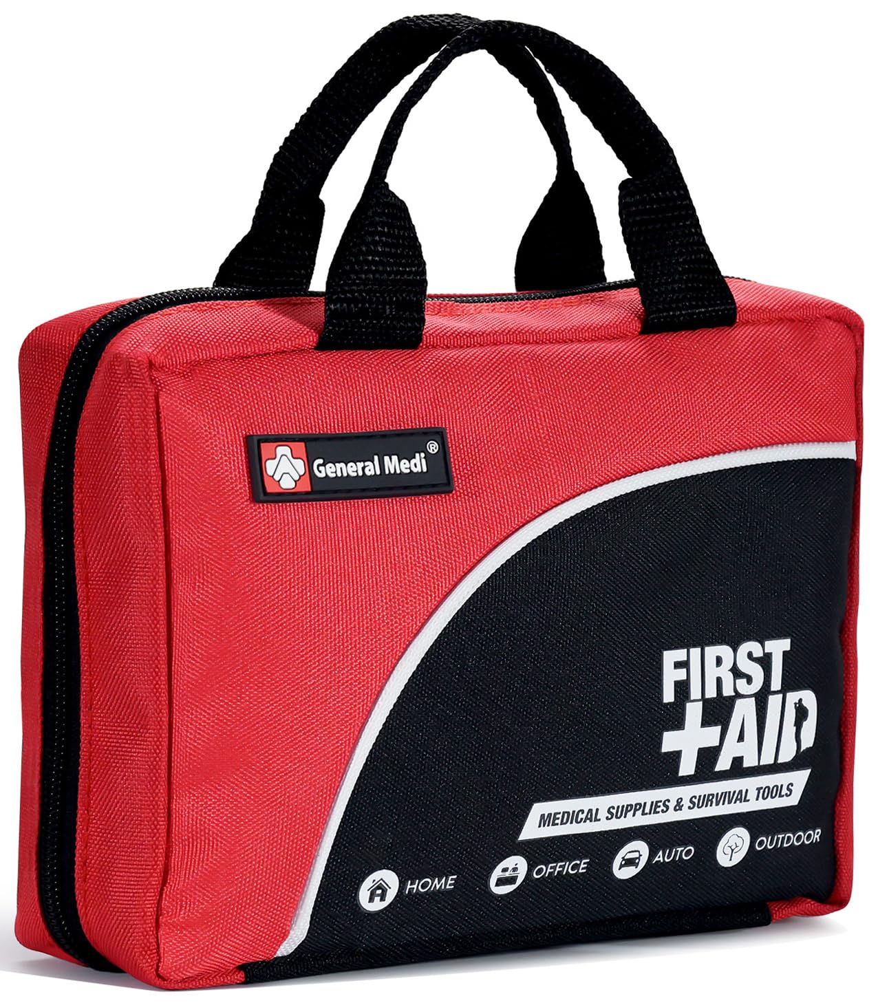 First Aid Kit -160 Pieces Compact and Lightweight - Including Cold (Ice) Pack, Emergency Blanket, Moleskin Pad,Perfect for Travel, Home, Office, Car, Camping, Workplace (Red)