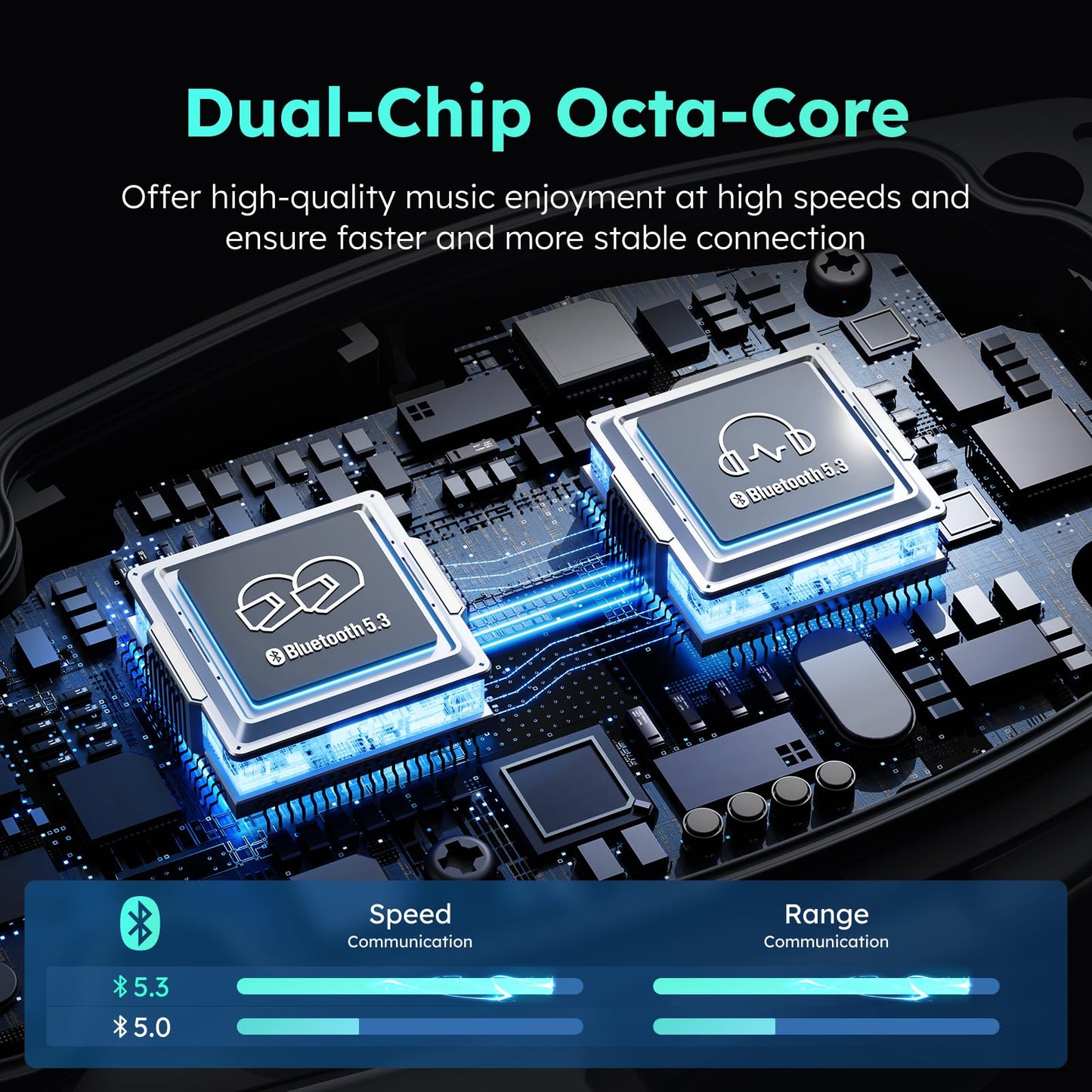 ASMAX F1 3-Mode Motorcycle Helmet Intercom for 10 Riders, Offline Voice Control Motorcycle Bluetooth Headset with Hi-Fi Speaker, Multitasking & Mesh Helmet Communication Systems, Fast Charging, 1 Pack