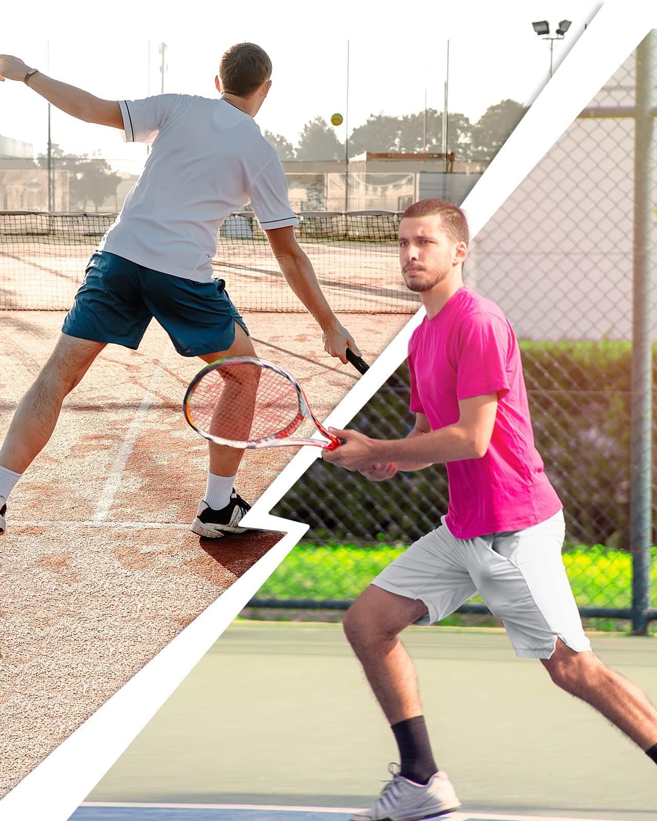 CANGHPGIN 2 Pack Mens Workout Athletic Shorts 7 inch Inseam Quick Dry Hiking Shorts Men Lightweight Sports Gym Shorts Running Khaki/Black