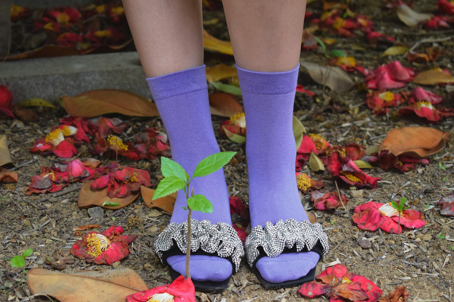 SERISIMPLE Women Thin Viscose Bamboo Socks Crew Lightweight Above Ankle Casual Dress Sock For Ladies Bootie Trouser 5 Pairs (US, Alpha, Large, Regular, Regular, Purple&Pink)