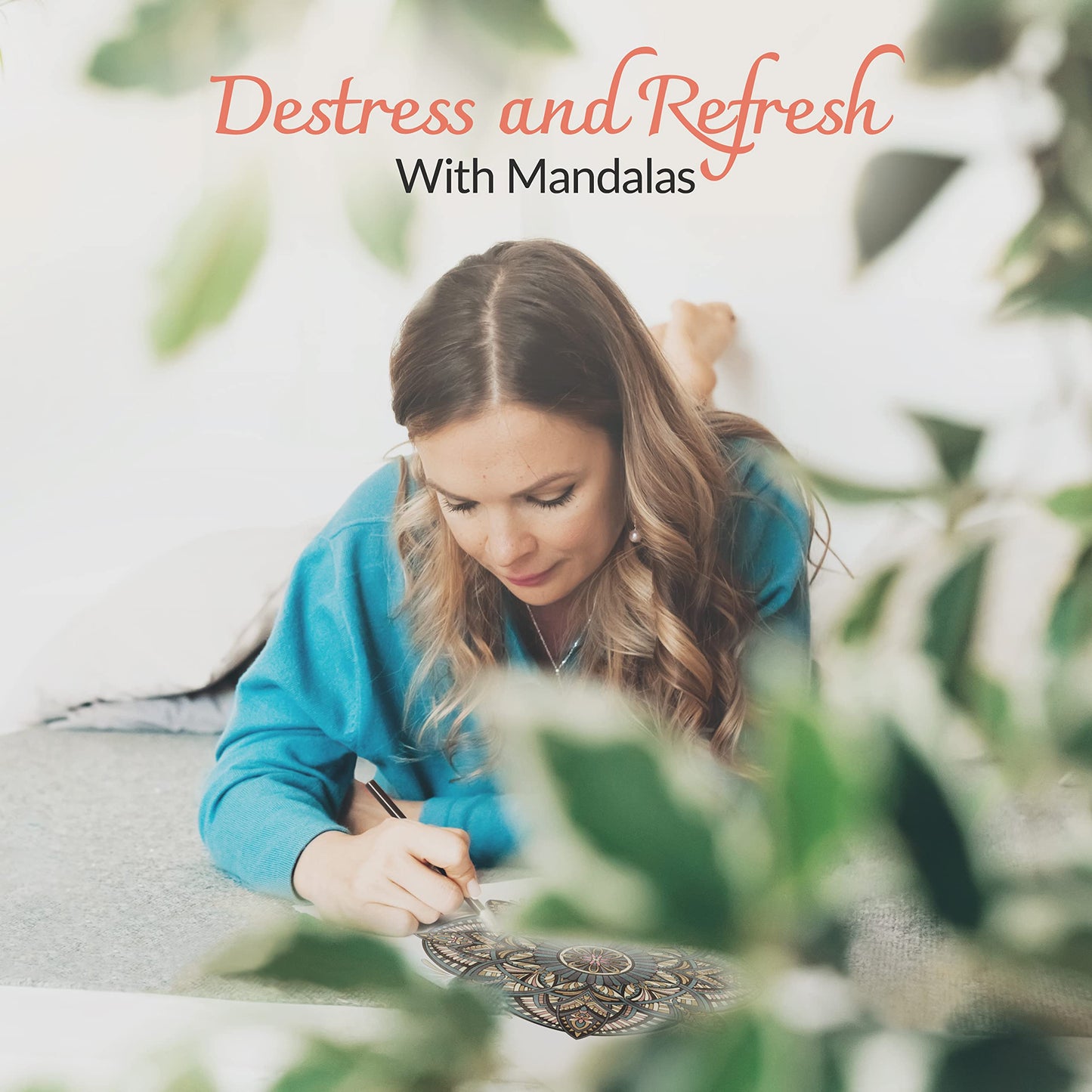 ColorIt Mandalas Volume VI Spiral Bound Adult Coloring Book with 50 Mandala Patterns for Relaxation and Stress Relief - Includes Perforated Pages, Thick Paper, Hardback Covers, and Blotter Page