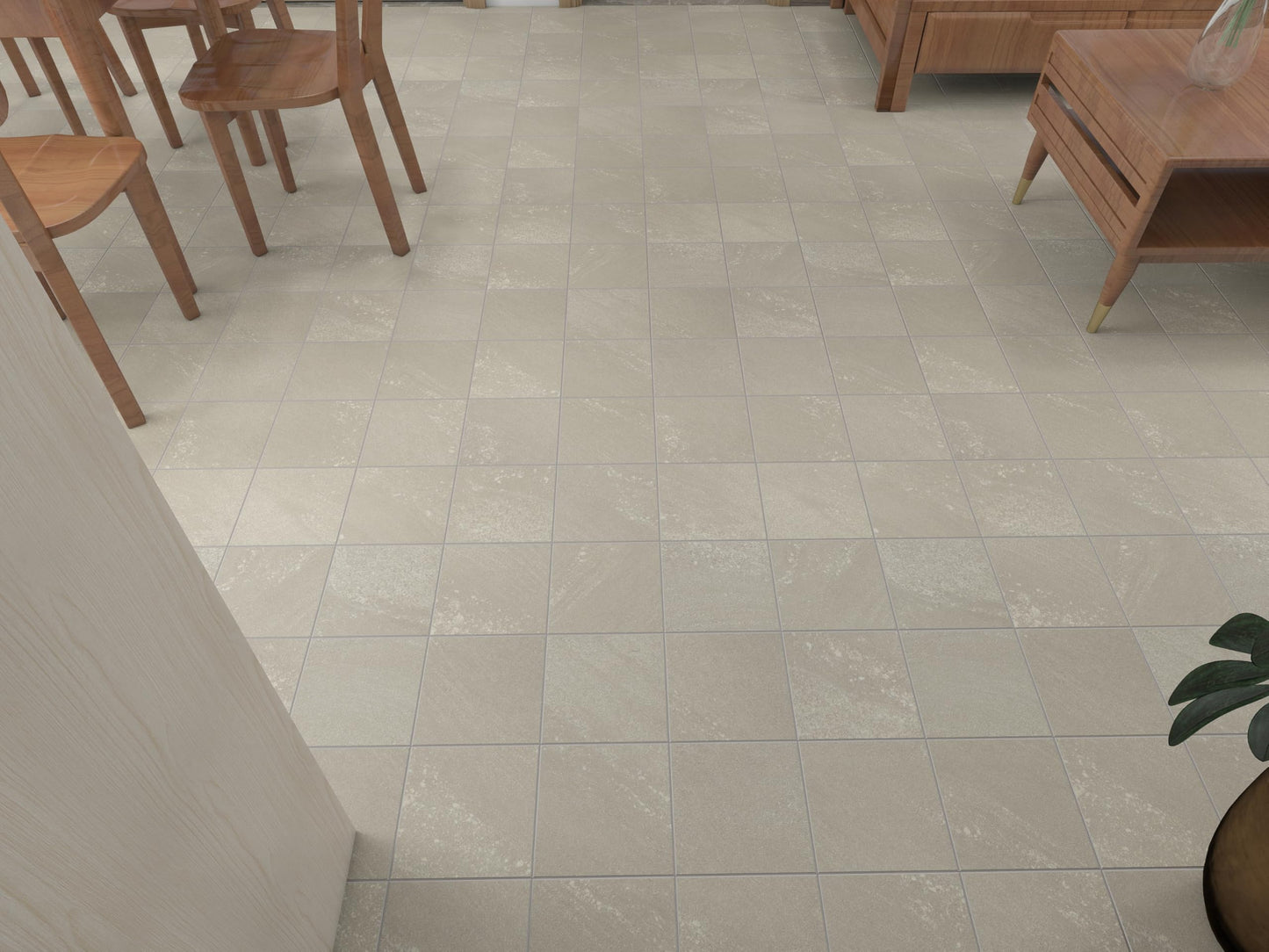 W&S 24-Sheet Peel and Stick Tile Floor, Beige Faux Stone Peel and Stick Backsplash, Rigid&Thicker Stick on Kitchen Flooring Tile, Self Adhesive Flooring for Bathroom, Living Room