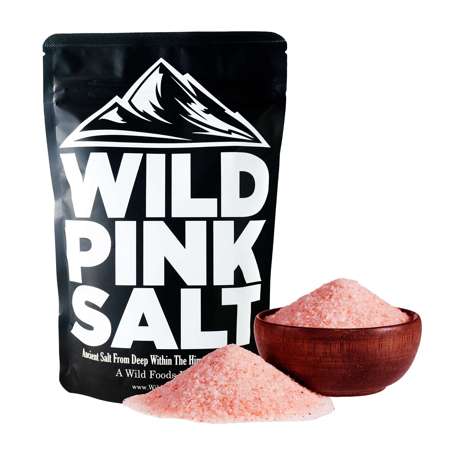 Wild Foods Organic Pink Himalayan Salt, Fine Ground for Table and Cooking, 16 oz | 100% Real, Pure, Unrefined | Pink Himalayan Sea Salt with 80+ Minerals & Electrolytes, Small Batch, Ethically Sourced