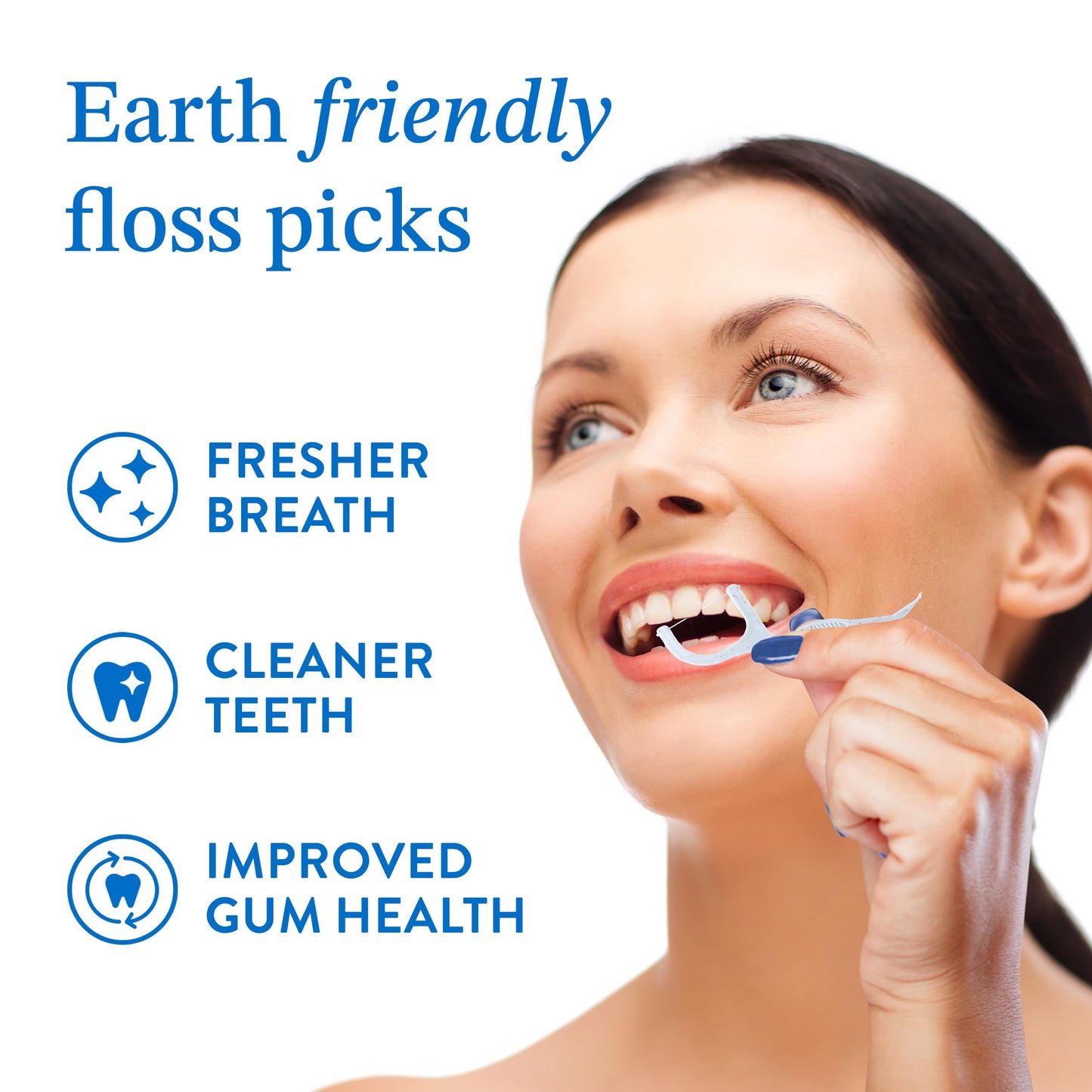 Mouthology Biodegradable Floss Picks (200 Pack), Wheat Straw Dental Floss Picks, Mint Flavored Flossers Biodegradable, Dental Floss PFA Free, Compostable Tooth Flossers for Adults & Kids Floss