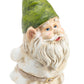 Alpine Corporation 12" Tall Traditional Outdoor Garden Gnome Yard Statue Decoration
