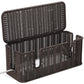Cable Management Box,2 Open Slots Cord Organizer Hider Box with Lid,2 Pack Handwoven Imitation Rattan Cable Organizer Box for TV Wire Computer Router & Power Strip-B Style(Light Brown)