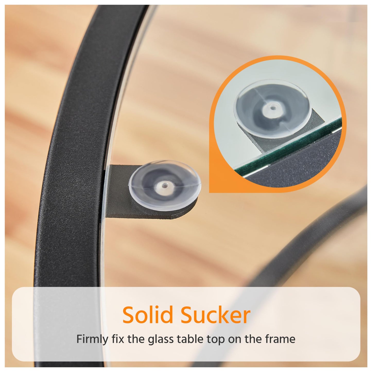 Yaheetech Glass Coffee Table, Black Small Center Table with Storage Shelf for Living Room Small Space, Apartment