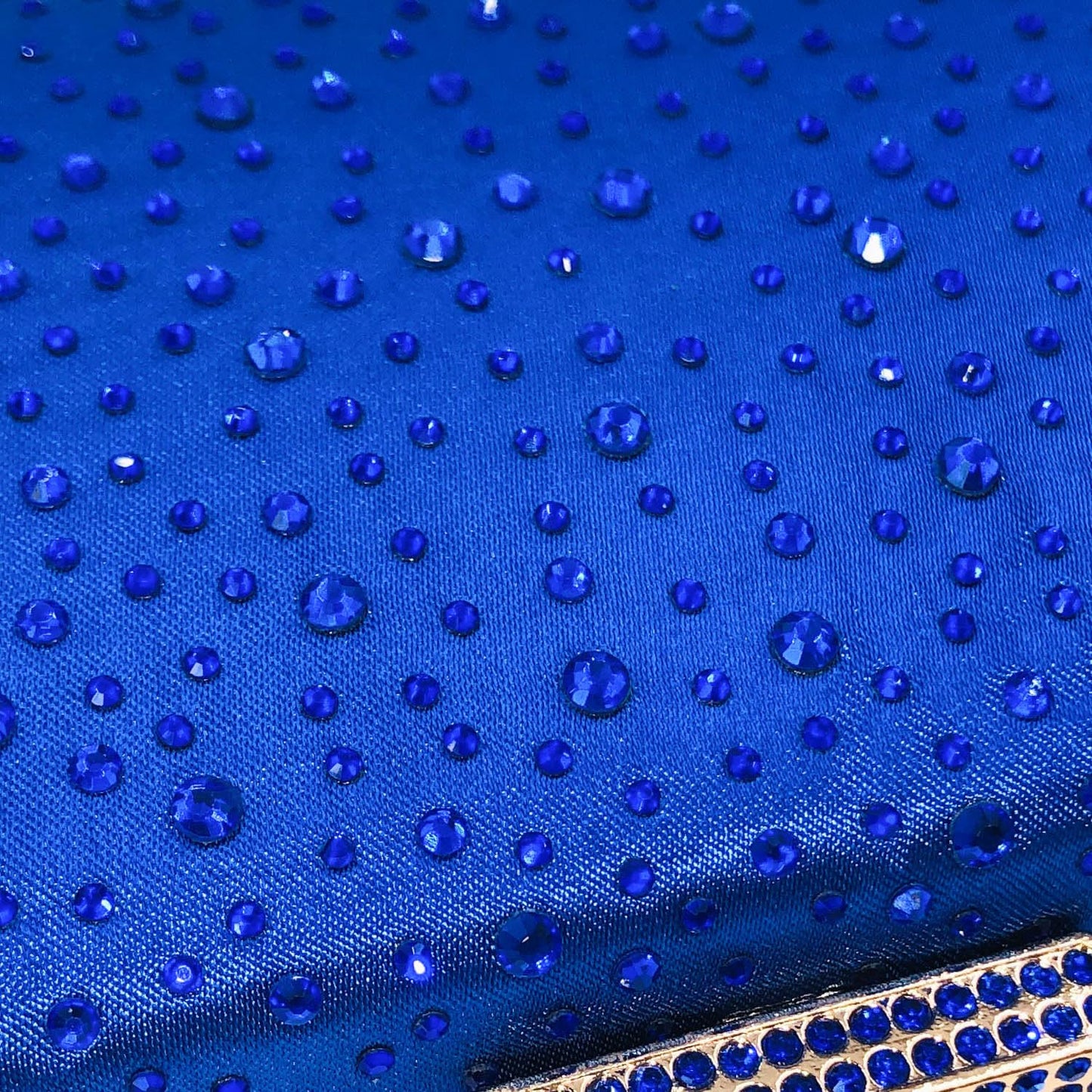 Boutique De FGG Elegant Women Crystal Clutch Purse Formal Evening Bags Wedding Handbags Cocktail Rhinestone Clutch Purse,Mini,Blue