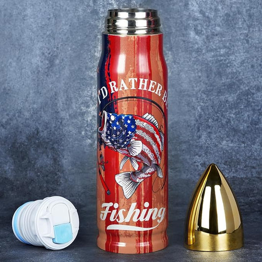Fishing Gifts for Men Dad - Stocking Stuffers for Adults Mens Gifts Ideas - 17 oz Cool Tumbler Presents - White Elephant Gift for Dads Who Have Everything - Dad Gift Christmas -Stocking Stuffers 2025