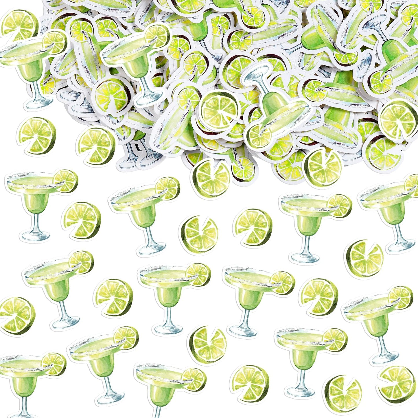 Humyoun 330 Pcs Margarita Glasses Confetti Margarita Party Decorations Margs and Matrimony Bachelorette Decor Margarita Table Confetti Decor for Mexican Day Bridal Shower Tropical Party