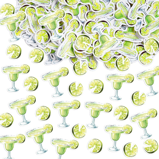 Humyoun 330 Pcs Margarita Glasses Confetti Margarita Party Decorations Margs and Matrimony Bachelorette Decor Margarita Table Confetti Decor for Mexican Day Bridal Shower Tropical Party