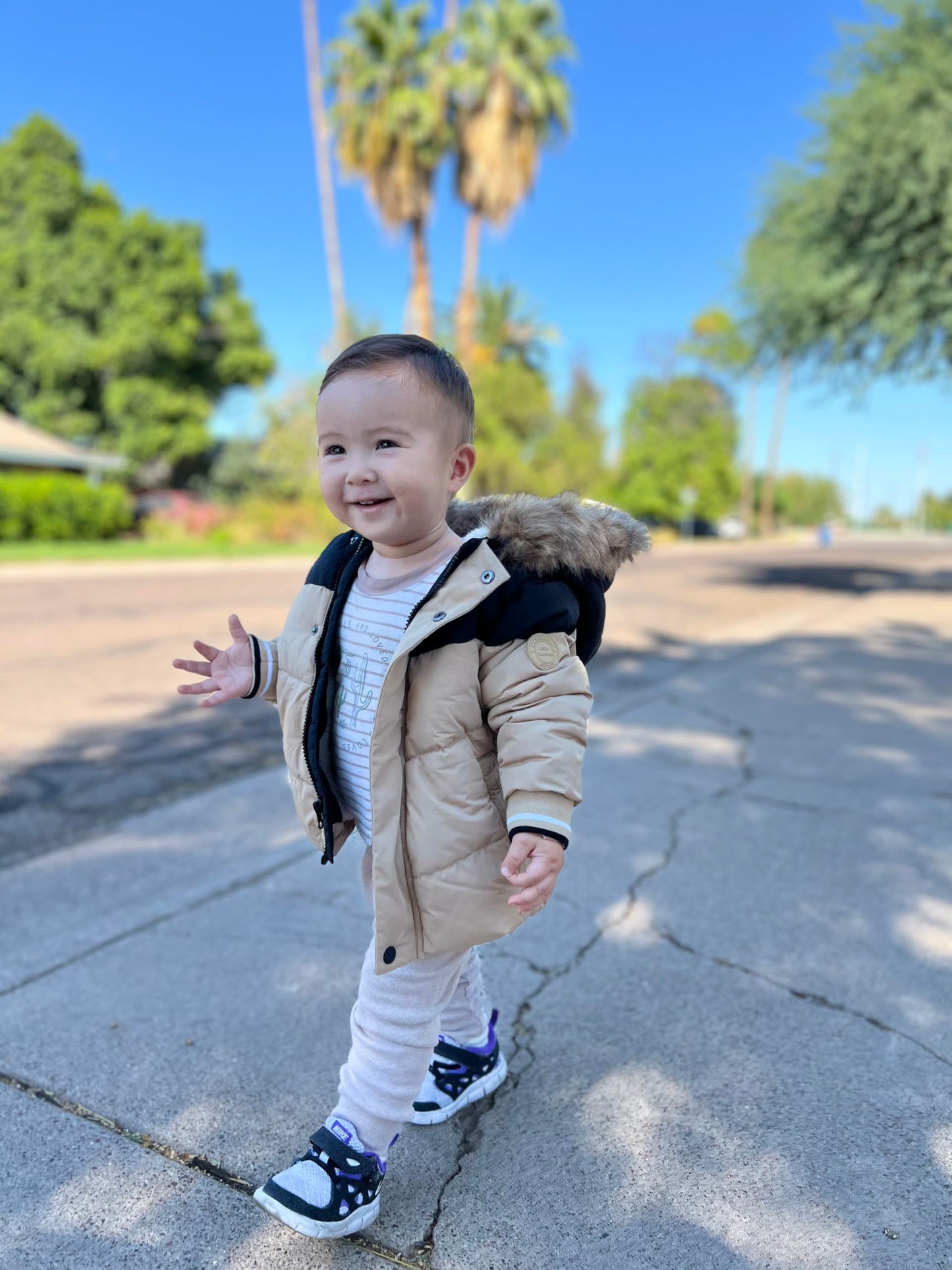 Rokka&Rolla Toddler Boys' Water-Resistant Sherpa Fleece Lined Puffer Jacket Winter Parka Coat