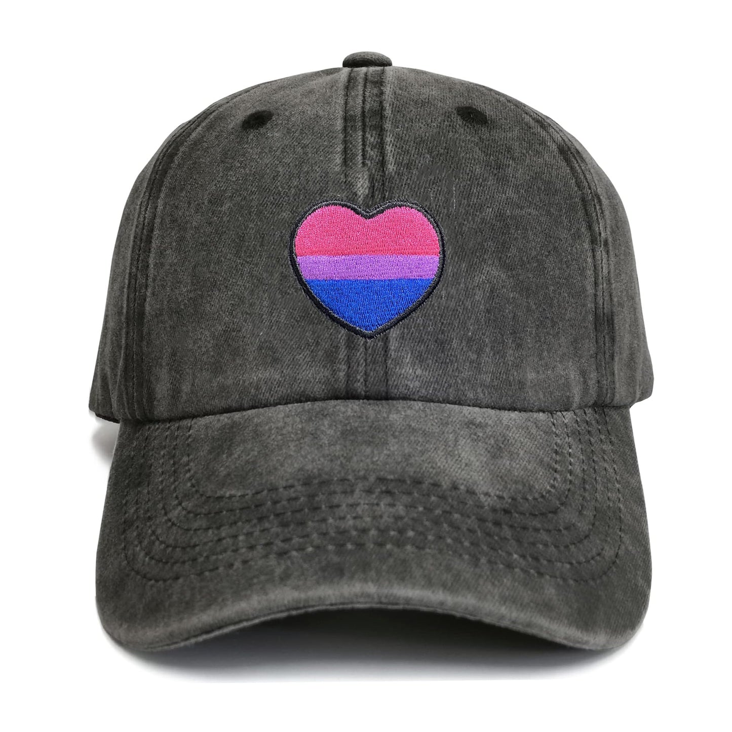Embroidered Pride Hat LGBT Cap Low Profile Distressed Dad Hat