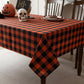 Essifunia Gingham Plaid Tablecloth - Rectangular 58x102 Inch Water Resistant Halloween Decorations Table Cloth for Indoor Use - Seasonal Fall Harvest Table Cover for Kitchen, Picnics, and Parties