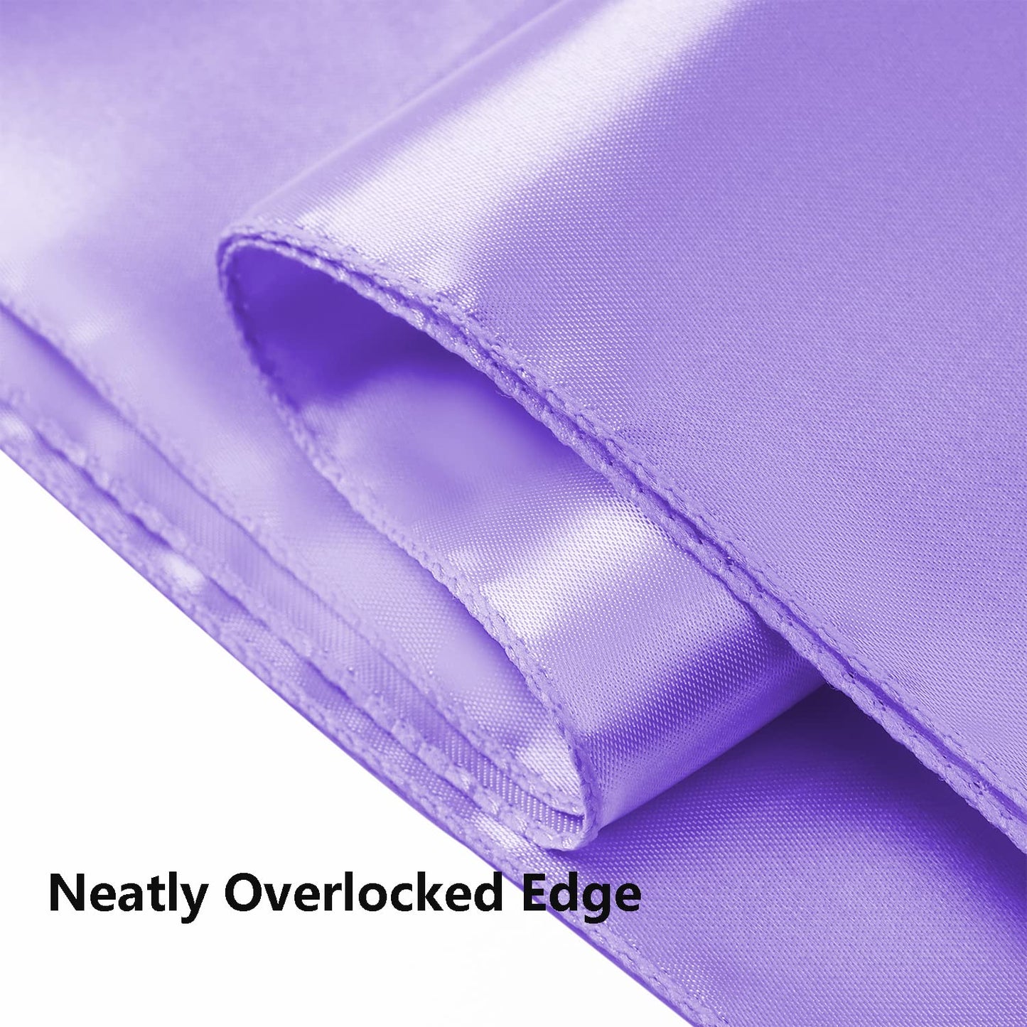 MAGTOWNE Satin Lavender Chair Sashes 50 Pack, Lavender Sashes for Chairs Covers, Light Purple Chair Bows for Party Wedding Birthday Banquet Decor