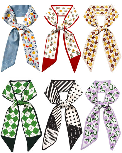 Scarf For Purse Handles Skinny Hair Scarves For Handbags Ponytails Handle Fashion Accessory 37.4x 2.36in