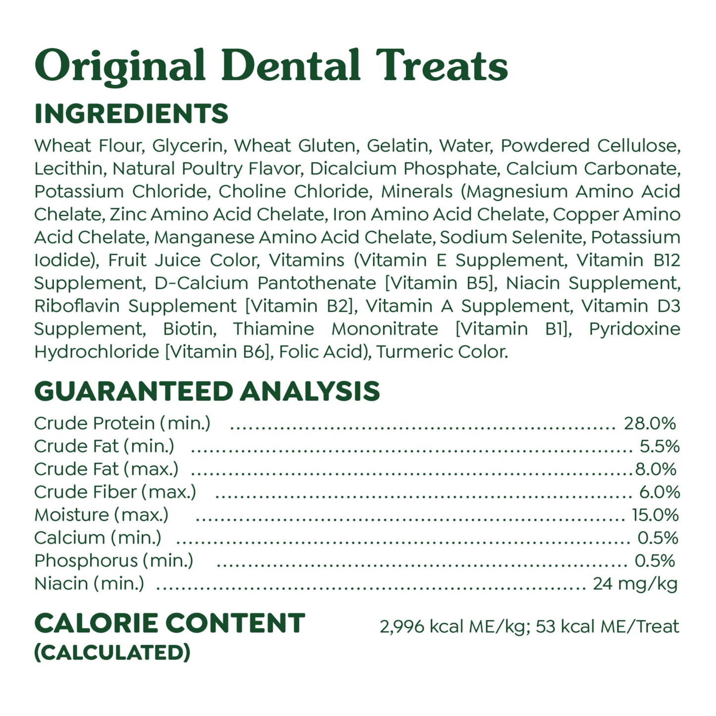 Greenies Original Teenie Dental Dog Treats, 36 oz. Pack (130 Treats)