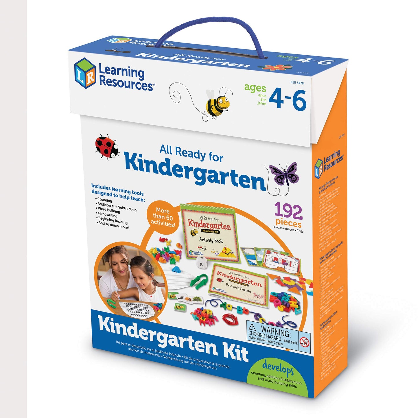 Learning Resources All Ready for Kindergarten Readiness Kit for Kids Ages 4+ Learning Activities for Kids, Kindergartner Prep Materials, Homeschool Supplies
