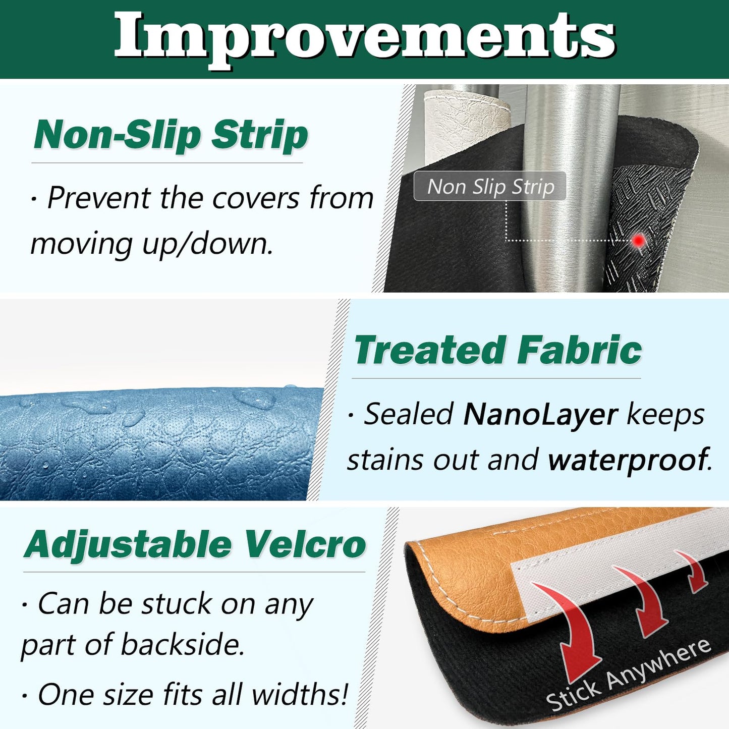 Rikzor Refrigerator Door Handle Covers, Set of 5, Adjustable Appliance Handle Covers, Keep Your Kitchen Clean, Microwave Oven Stove Dishwasher Handle Protector, Non Slip Fridge Handle Cover (Gray)