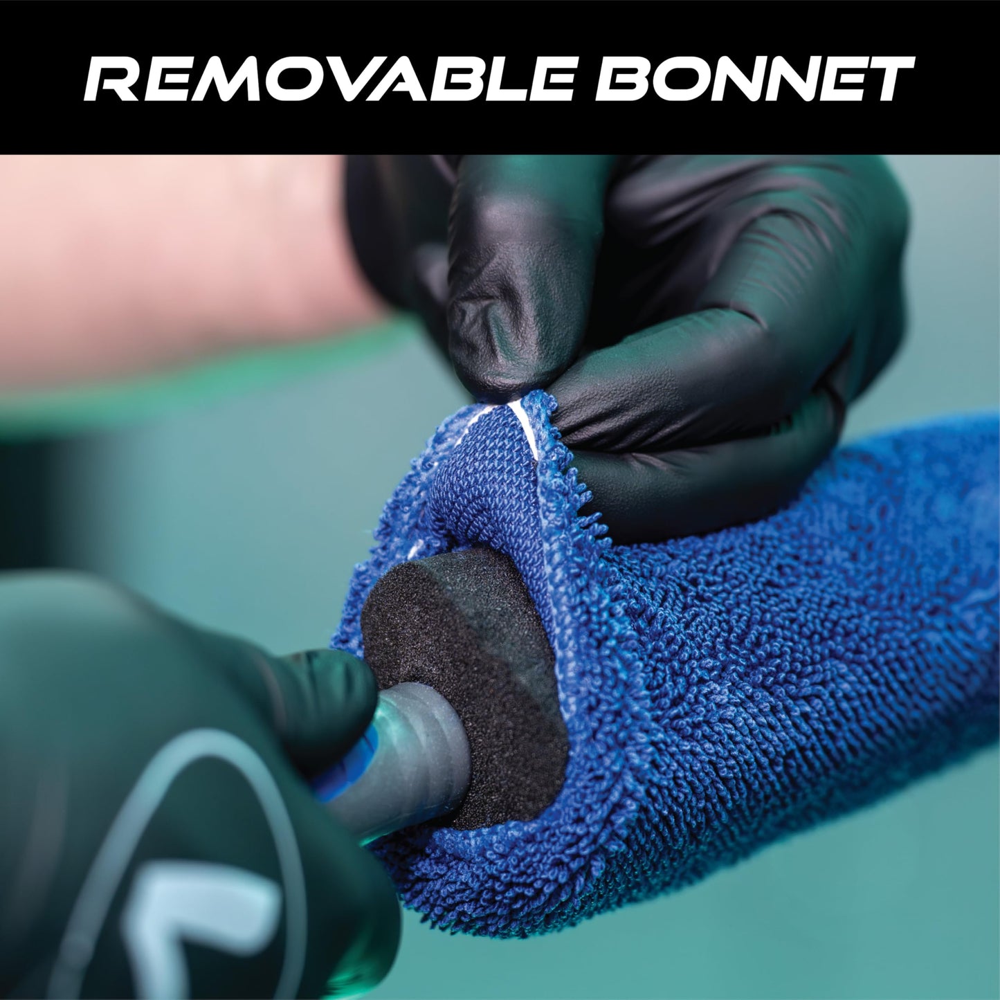 VIKING Wheel Brush or Rim Brush for Car, Metal Free, Blue, 2.5 Inch x 14.3 Inch