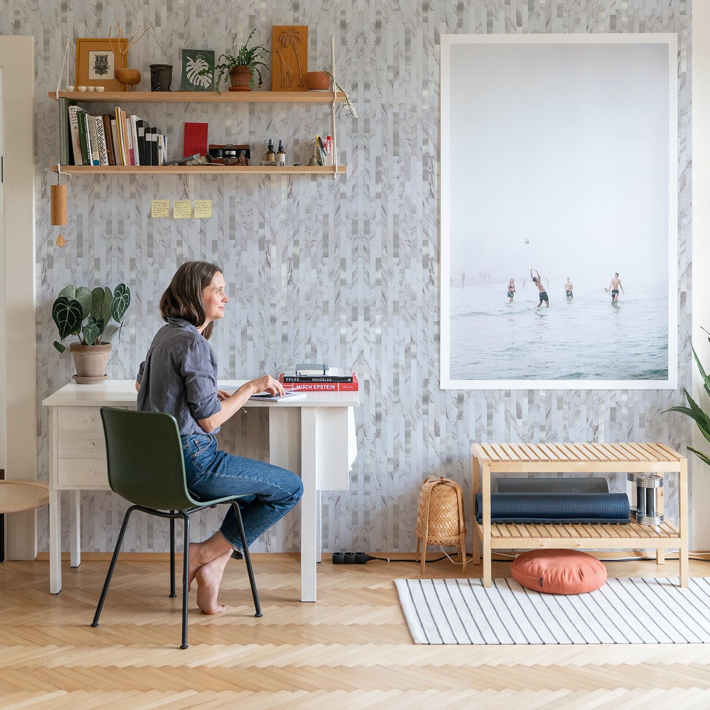 Midcard 10 Sheet Peel and Stick Backsplash Tile, Stick on Tiles for Backsplash Kitchen, Bathroom, Laundry Room, Camper, Fireplace.