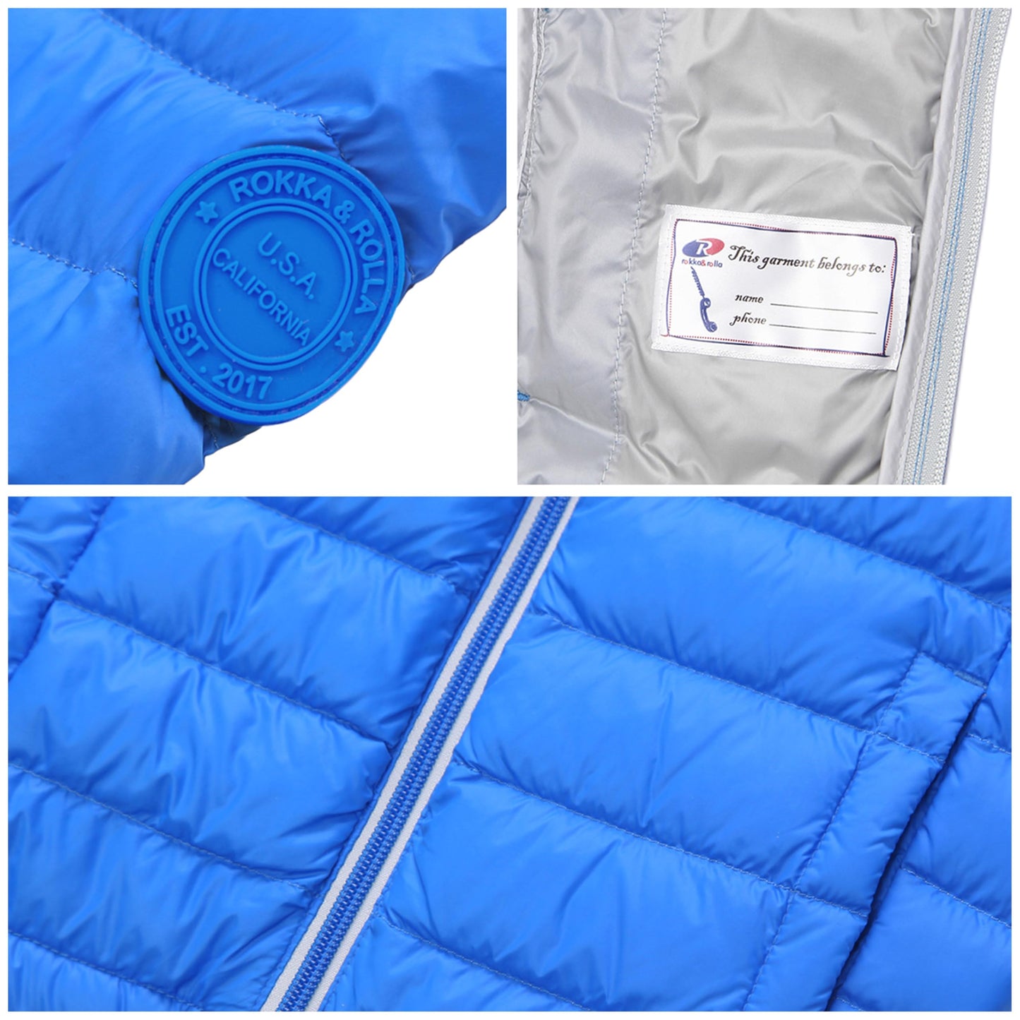 Rokka&Rolla Boys' Ultra Lightweight Packable Down Puffer Jacket Coat