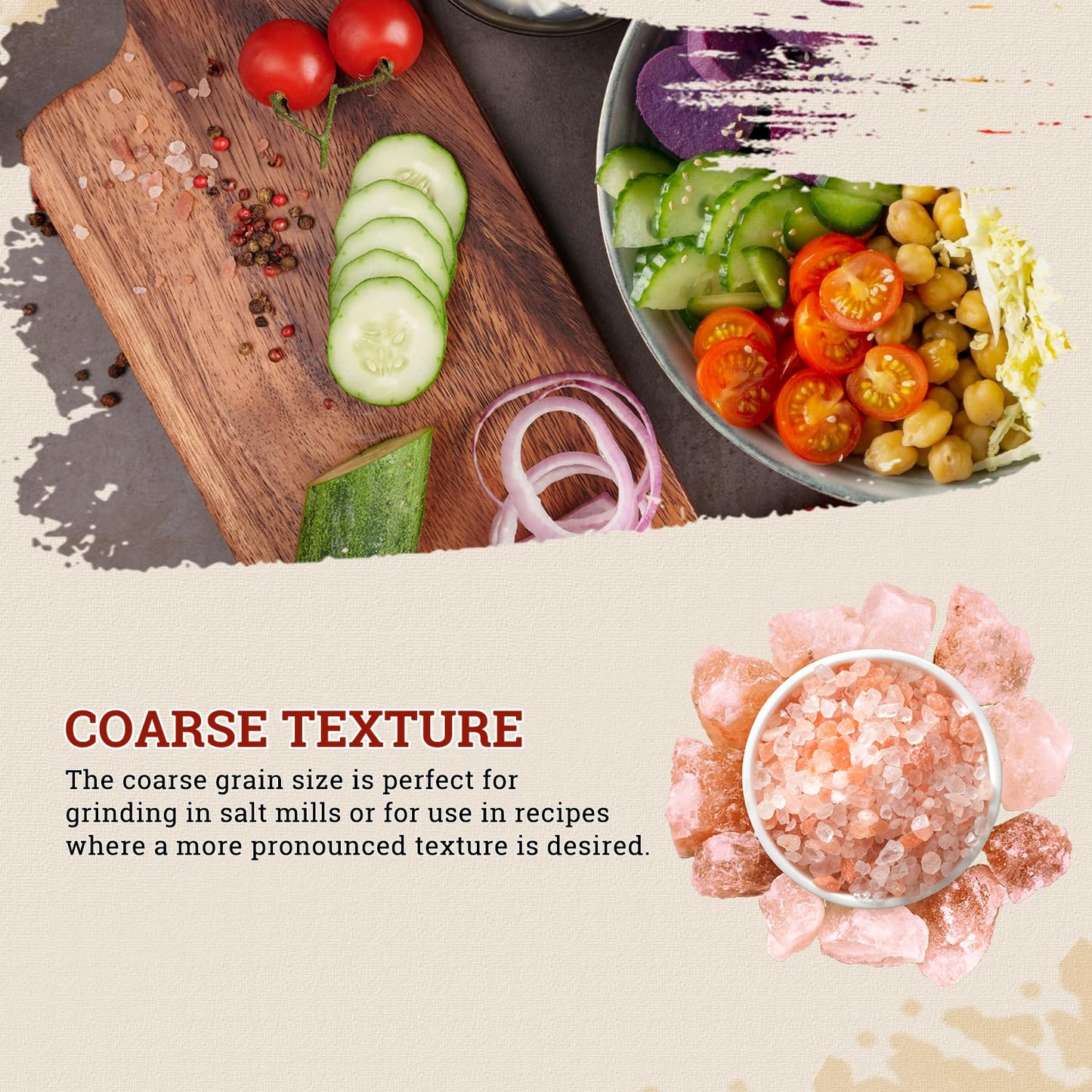 52USA Himalayan Pink Salt for Grinder Refill, 80oz (5 Pound), Non-GMO, Himalayan Coarse Salt, 80+ Minerals and Electrolytes, Pink Himalayan Sea Salt, Unrefined Rock Salts, Kosher & Natural Certified