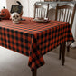 Essifunia Gingham Plaid Tablecloth - Rectangular 58x102 Inch Water Resistant Halloween Decorations Table Cloth for Indoor Use - Seasonal Fall Harvest Table Cover for Kitchen, Picnics, and Parties