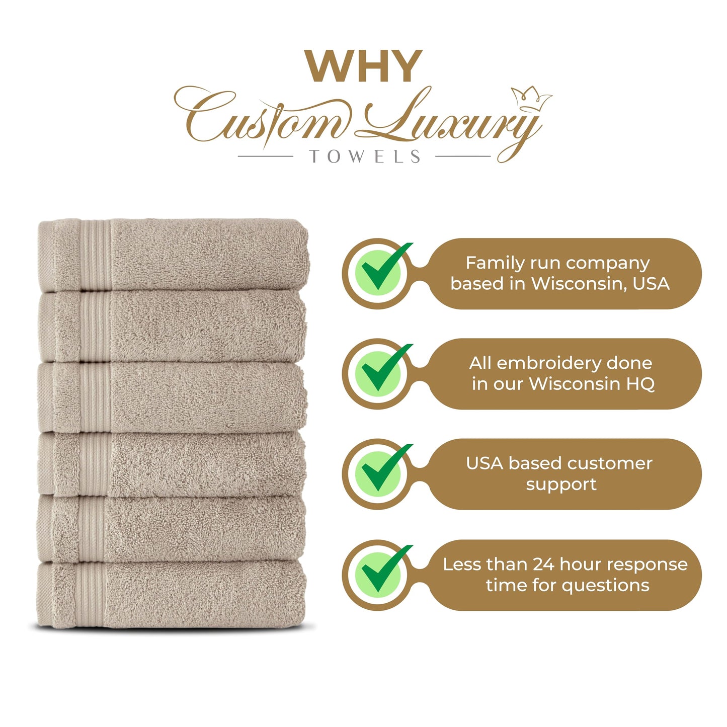 Custom Luxury Towels Monogrammed Hand Towels for Bathroom | Set of 2 | Genuine Turkish Towels | Choose Towel and Thread Color | A - Z | Monogrammed Towels with Embroidered Script Font