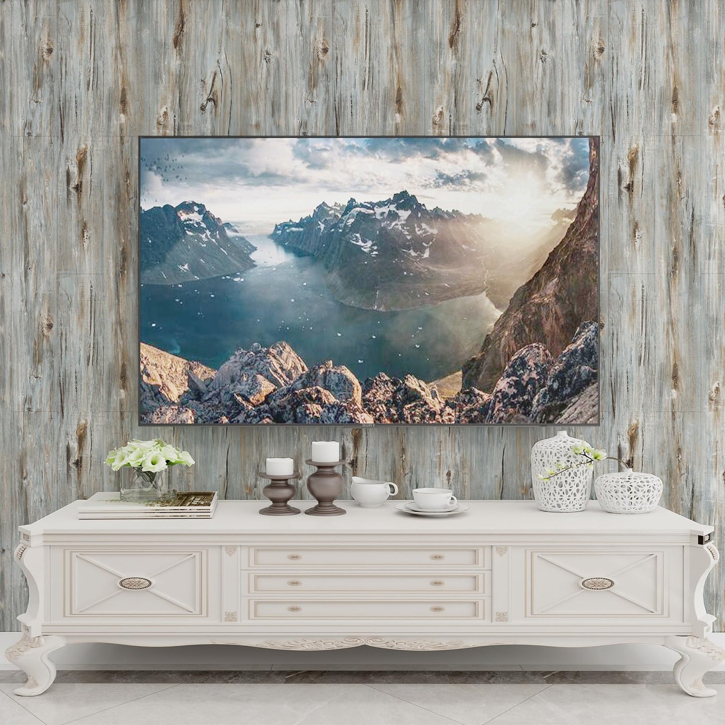 Waterproof Peel and Stick Floor Tile, 36 Pack 54 Sq.Ft（NO Sticky Residue Left） Wood Plank Vinyl Tile Stickers, Self-Adhesive DIY Flooring Tiles for Bedroom, Living Room, Bathroom （36" x 6"，Dustgray）