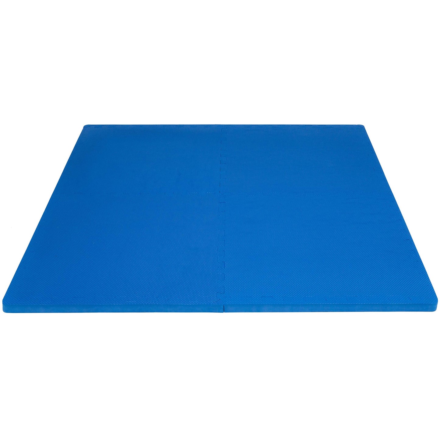 ProsourceFit Extra Thick Puzzle Exercise Mat , EVA Foam Interlocking Tiles for Protective, Cushioned Workout Flooring for Home and Gym Equipment, Blue - 1 inch - 24 Sq Ft - 6 Tiles