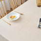 NLMUVW Square Linen Tablecloth Textured Table Cloth Water Resistant Farmhouse Burlap Rustic Table Cover for Kitchen Dining Café, Champagne, 48 x 48 Inch