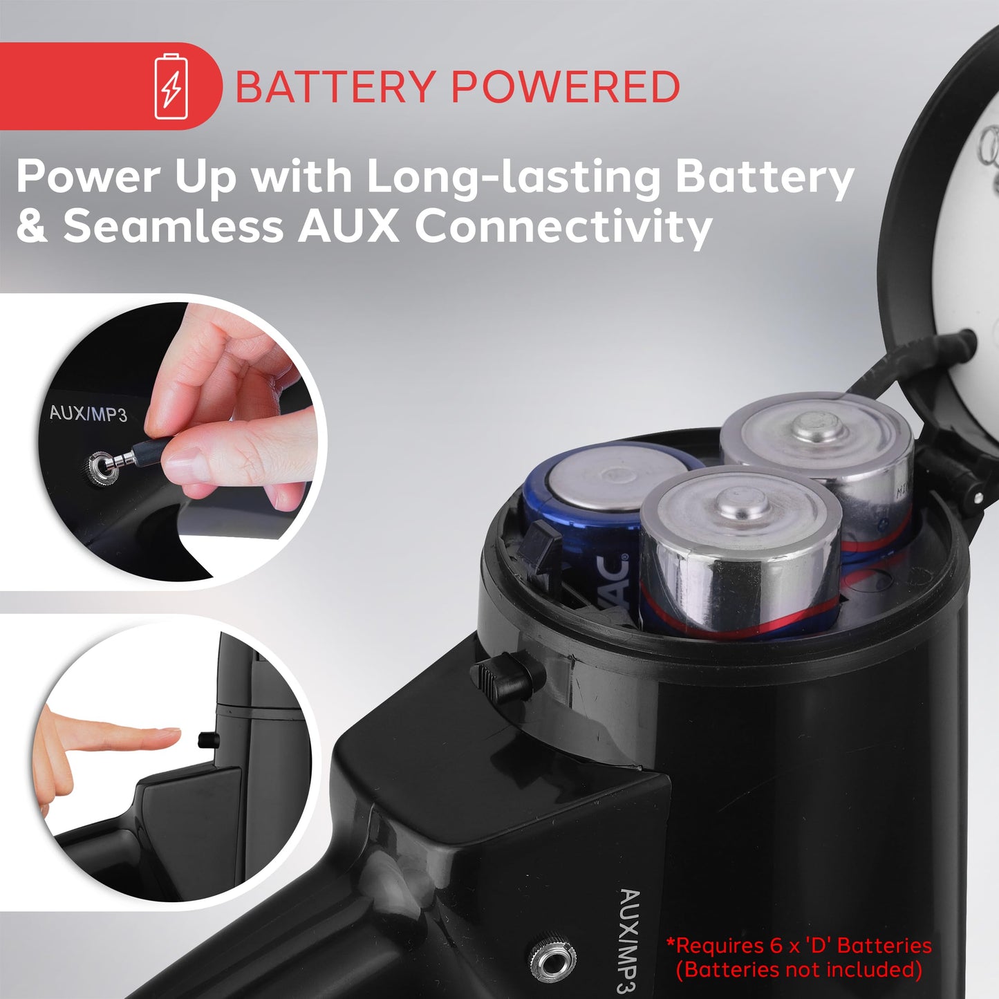 Pyle Megaphone Speaker PA Bullhorn Built-in Siren - Adjustable Volume Control & 1000 Yard Range - for Football, Soccer, Baseball, Hockey & Basketball Cheerleading Fans & Coaches or for Safety Drills