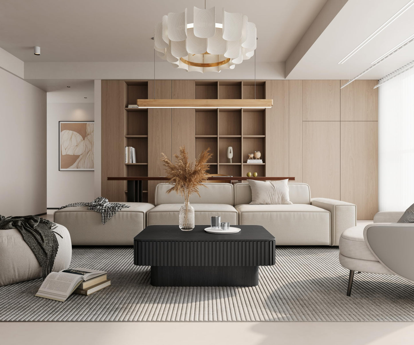 Black Coffee Table with Lifting Top Storage for Living Room,Fluted Lift Up Coffee Tables with Storage Solid Wood Center Table 38.6'' Modern Smart Rectangular Lift Up Tabletop for Apartment Office