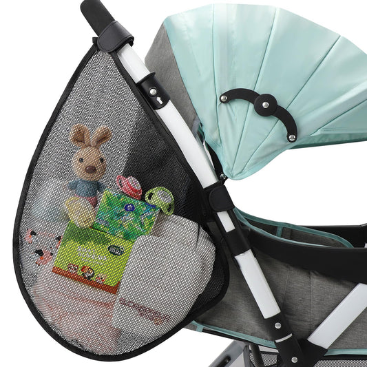 Accmor Universal Stroller Organizer, Side Sling Stroller Organizer, Mesh Cargo Net Stroller Storage Caddy, Stroller Bag Accessories Fits for Uppababy, Nuna, Baby Jogger, Britax, Doona Strollers