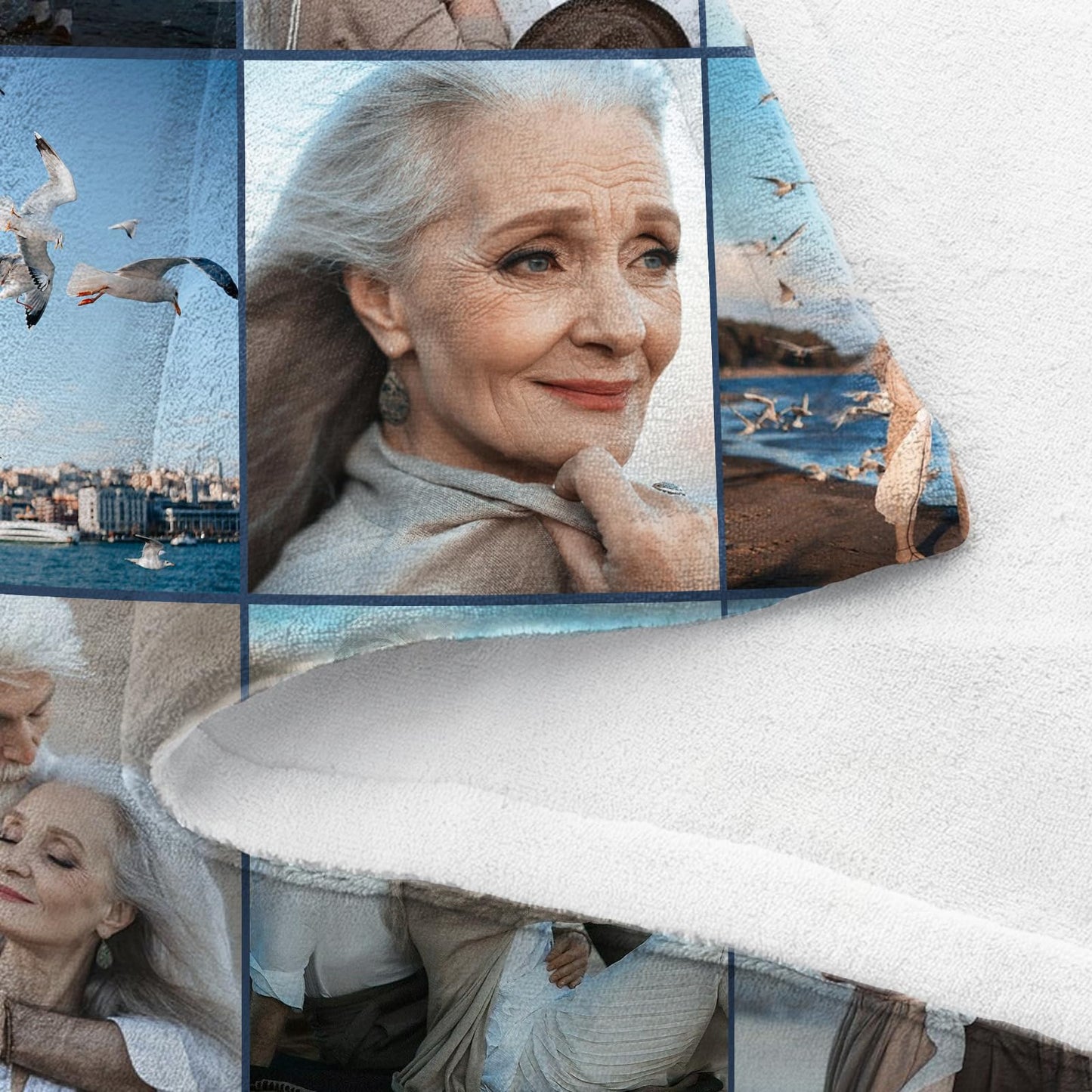 Ships Next Day, Custom Memorial Blanket with Picture and Text - Printed in USA,Personalized Blankets for Loss Loved Ones,Customized Blanket for Loss of Dad Mom,In Loving Memory Gifts with Photos