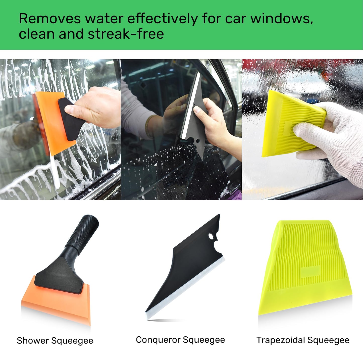 Zanch Window Tint Kit & Vinyl Wrap Tool Kit, 41pcs Easy-to-Use Full Installation Tools, Includes Various Squeegees, Safety Knife, and Cleaning Scraper for Window Tinting & Car Wrapping