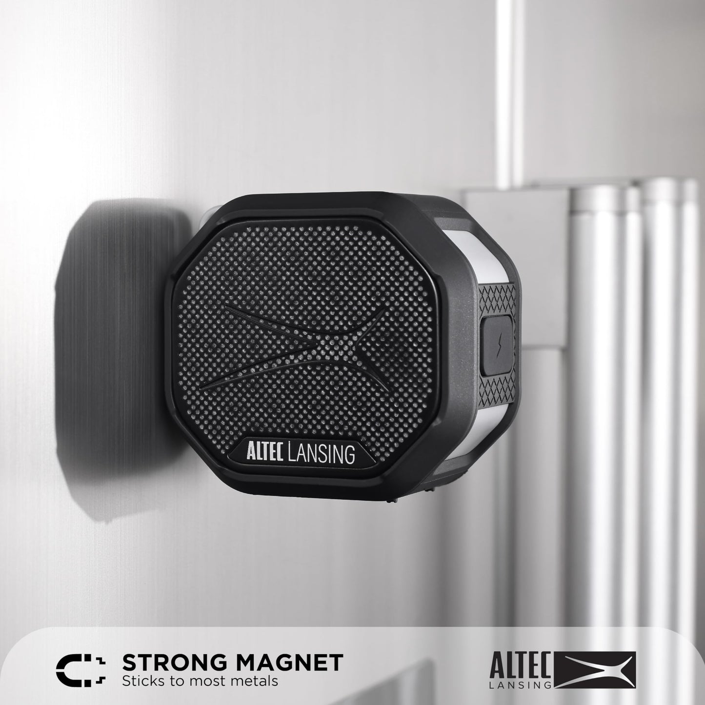 Altec Lansing HYDRATREK Magnetic Bluetooth Speaker, Waterproof IP67, Portable Speaker, True Wireless Pairing, USB-C Quick Charge, 3.7V 400mAh Battery, Voice Assistant, Perfect for Any Adventure…