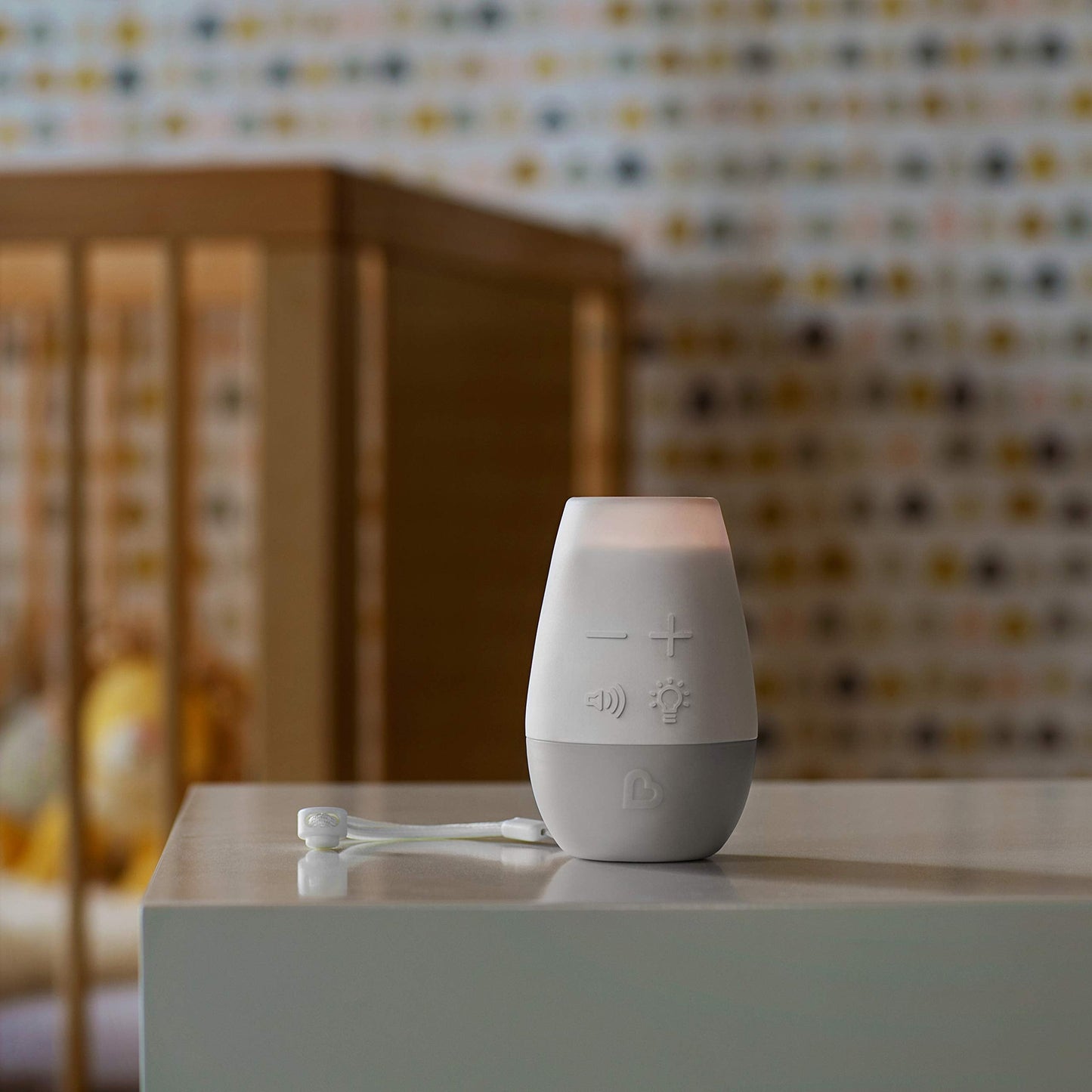 Munchkin Shhh… Baby Sleep Soother White Noise Sound Machine and Night Light, Portable for Travel, Blue