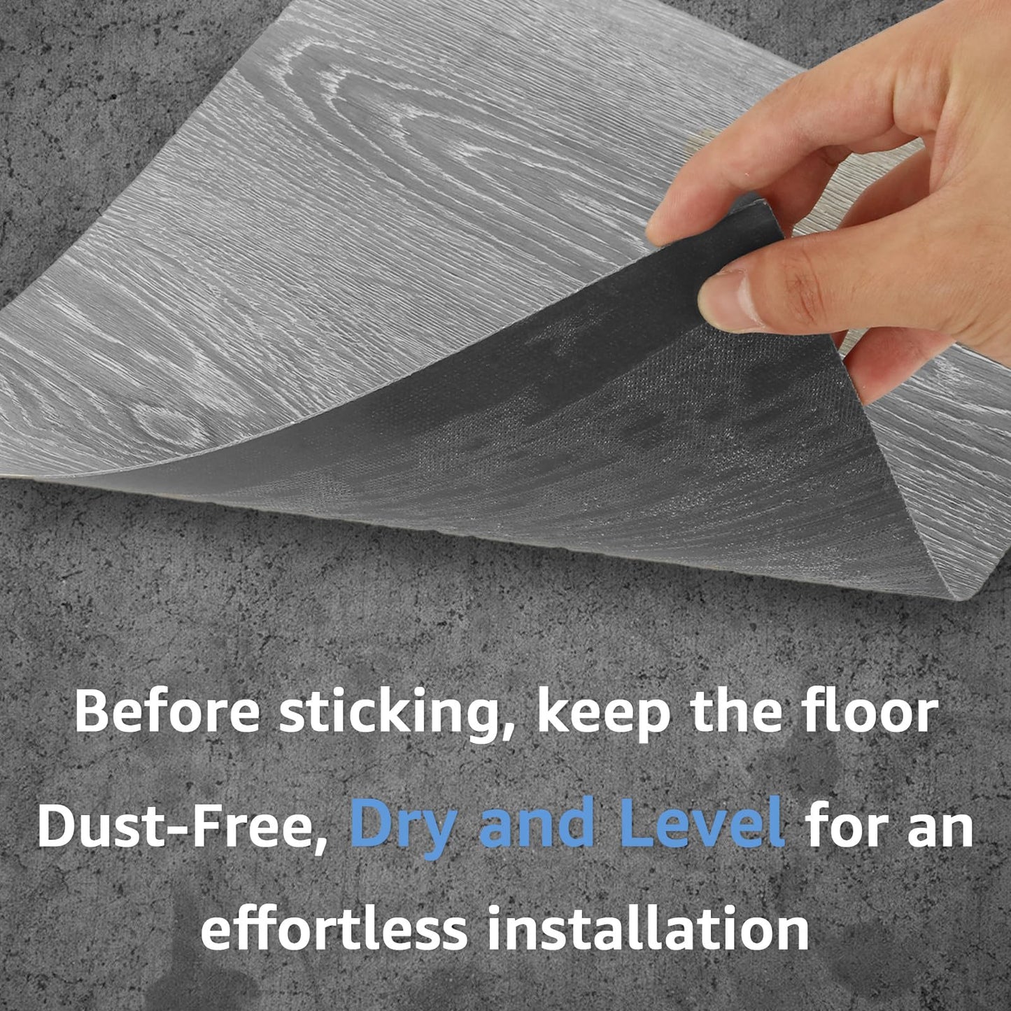 AKOLAFE 40 Sheet Vinyl Flooring 12 x 12 Peel and Stick Floor Tile Waterproof Clearance Vinyl Floor Tiles Wood Grey Self Adhesive Floor Tiles Sticky Laminate Flooring for Bathroom Kitchen Basement RV