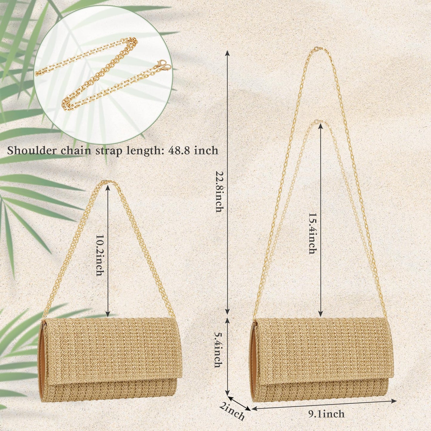 Kseymeir Straw Clutch Purse Shoulder Crossbody Bag Envelope Purse Raffia Handbag for Summer Beach Wedding Travel 2025 Trendy, Colorful