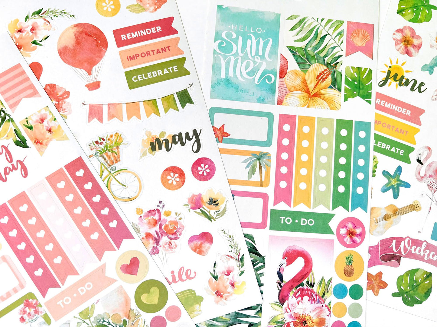 Paper House Productions Seasons Collection 30-Sheet 1200-Piece Celebrate Your Day Planner Sticker Folio for Planners, Journaling and Crafting