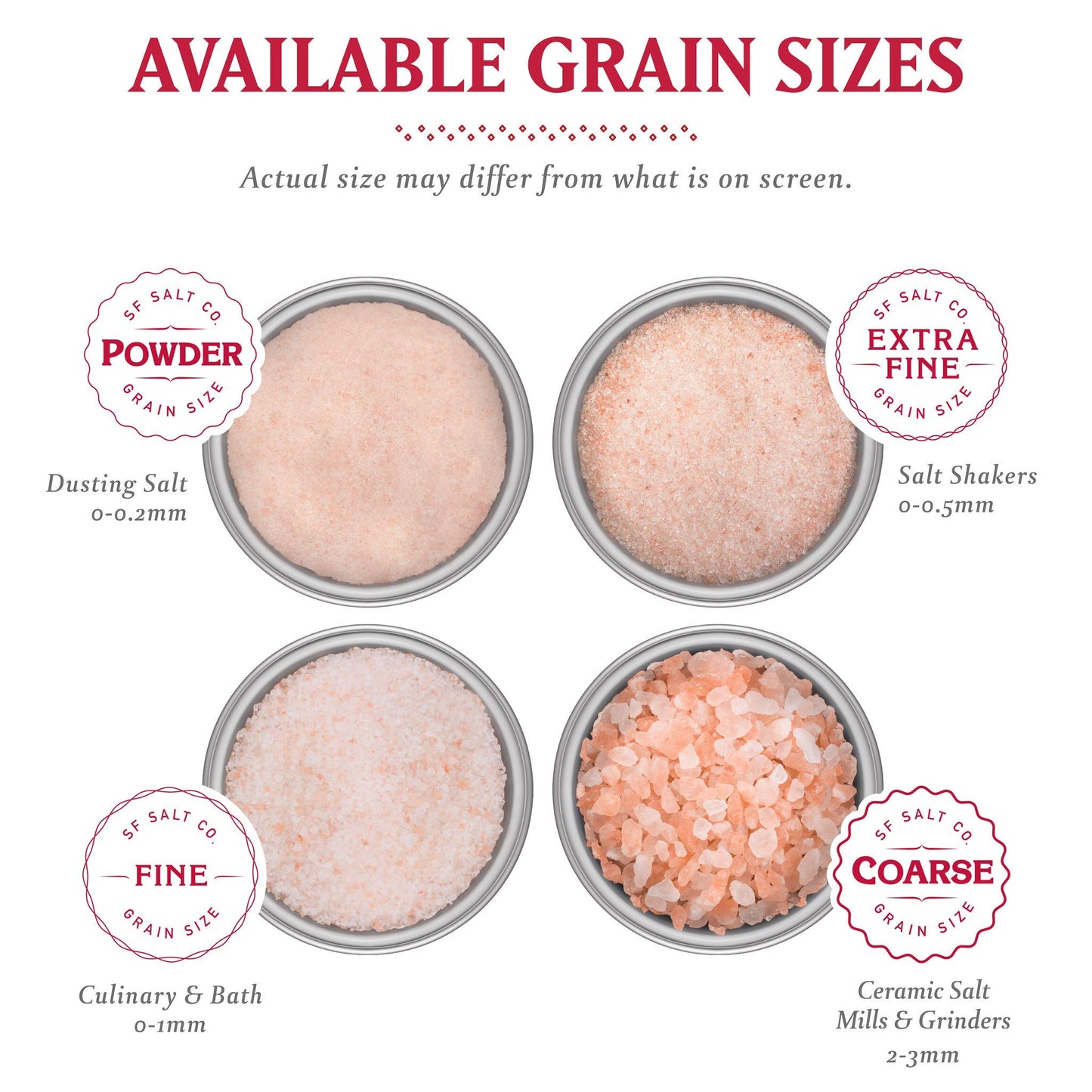 Sherpa Pink Himalayan Salt - 2 lb. Bag Coarse Grain - for Grinders and Salt Mills