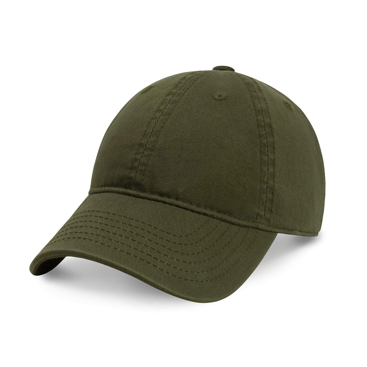 CHOK.LIDS Everyday Premium Dad Hat Unisex Cotton Baseball Cap for Men and Women Adjustable Lightweight Polo Style Curved Brim (Army Green)