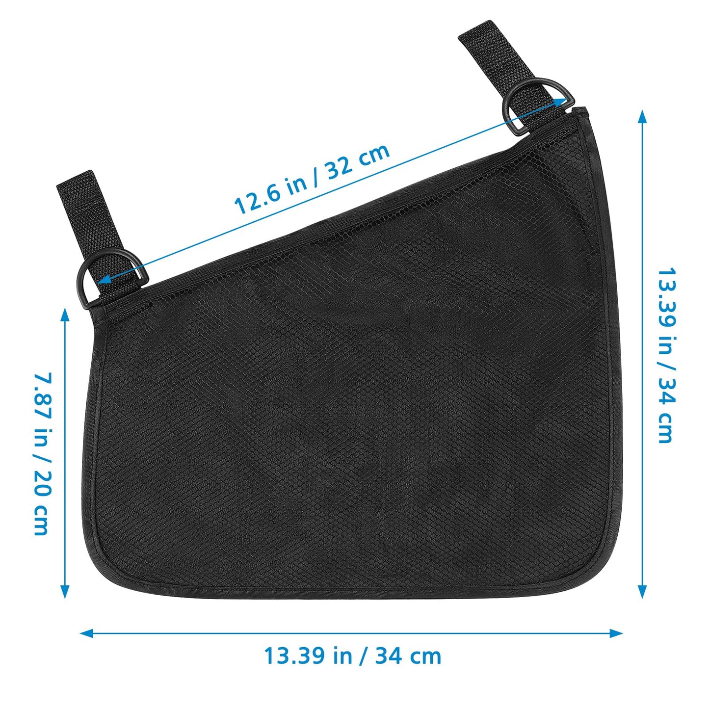 Accmor Universal Stroller Organizer, Side Sling Stroller Organizer, Mesh Cargo Net Stroller Storage Caddy Accessories, Stroller Bag Accessories Fits for Uppababy, Nuna, Baby Jogger, Doona Strollers