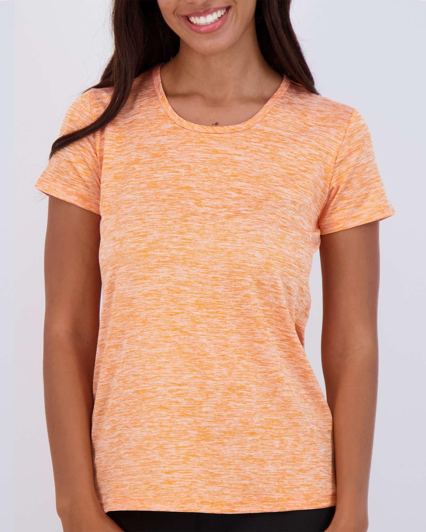 Real Essentials Womens Quick Dry Fit Dri Fit Active Wear Yoga Workout Athletic Tops Running Gym Exercise Ladies Short Sleeve Crew Scoop Neck Moisture Wicking Tees T-Shirt, Set 2, XL, Pack of 5