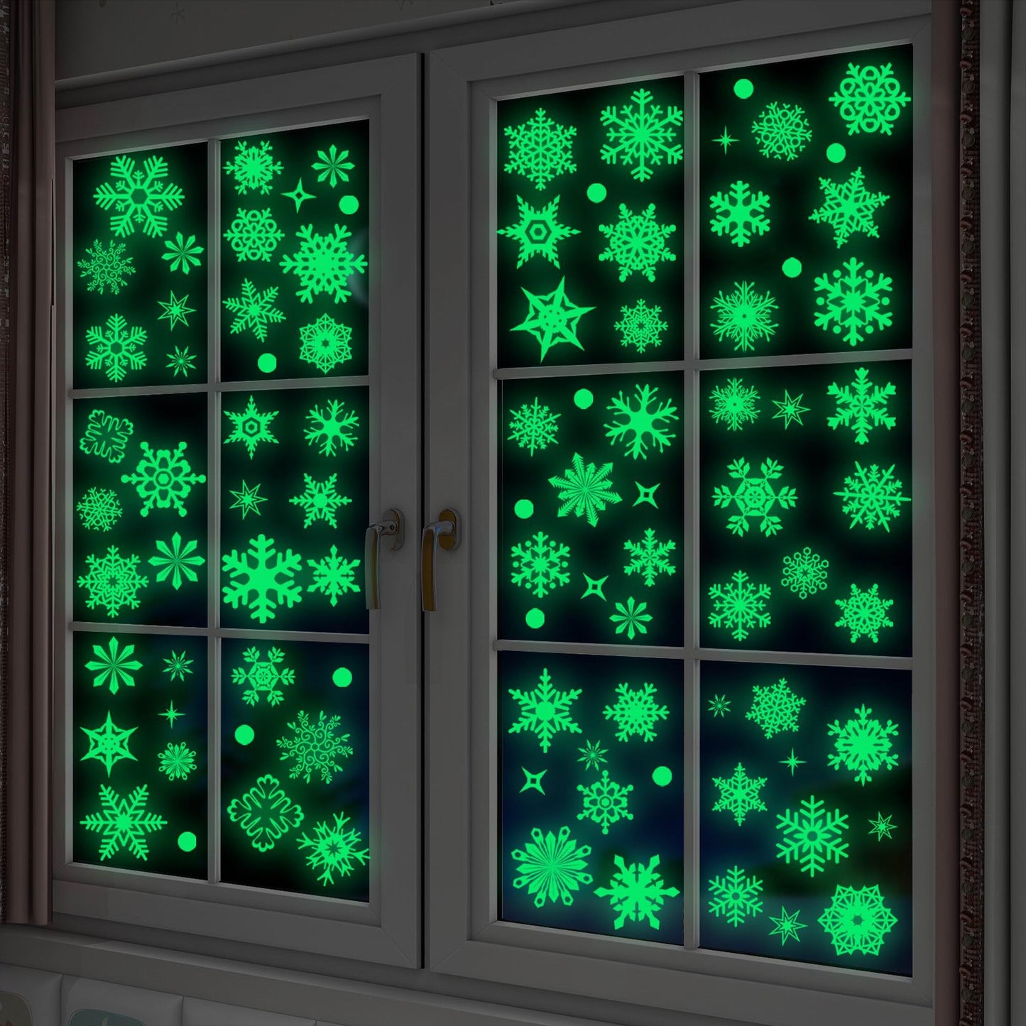 93pcs Christmas Window Clings,9 Sheets Christmas Window Decals for Xmas Decoration