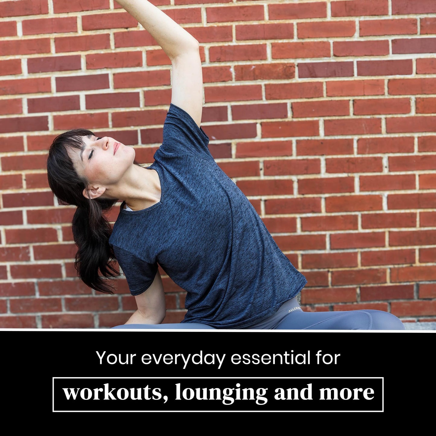 5-Pack Workout Tops for Women – Short Sleeve V-Neck Dry-Fit Moisture-Wicking Women's Activewear T-Shirts for Gym Yoga Running