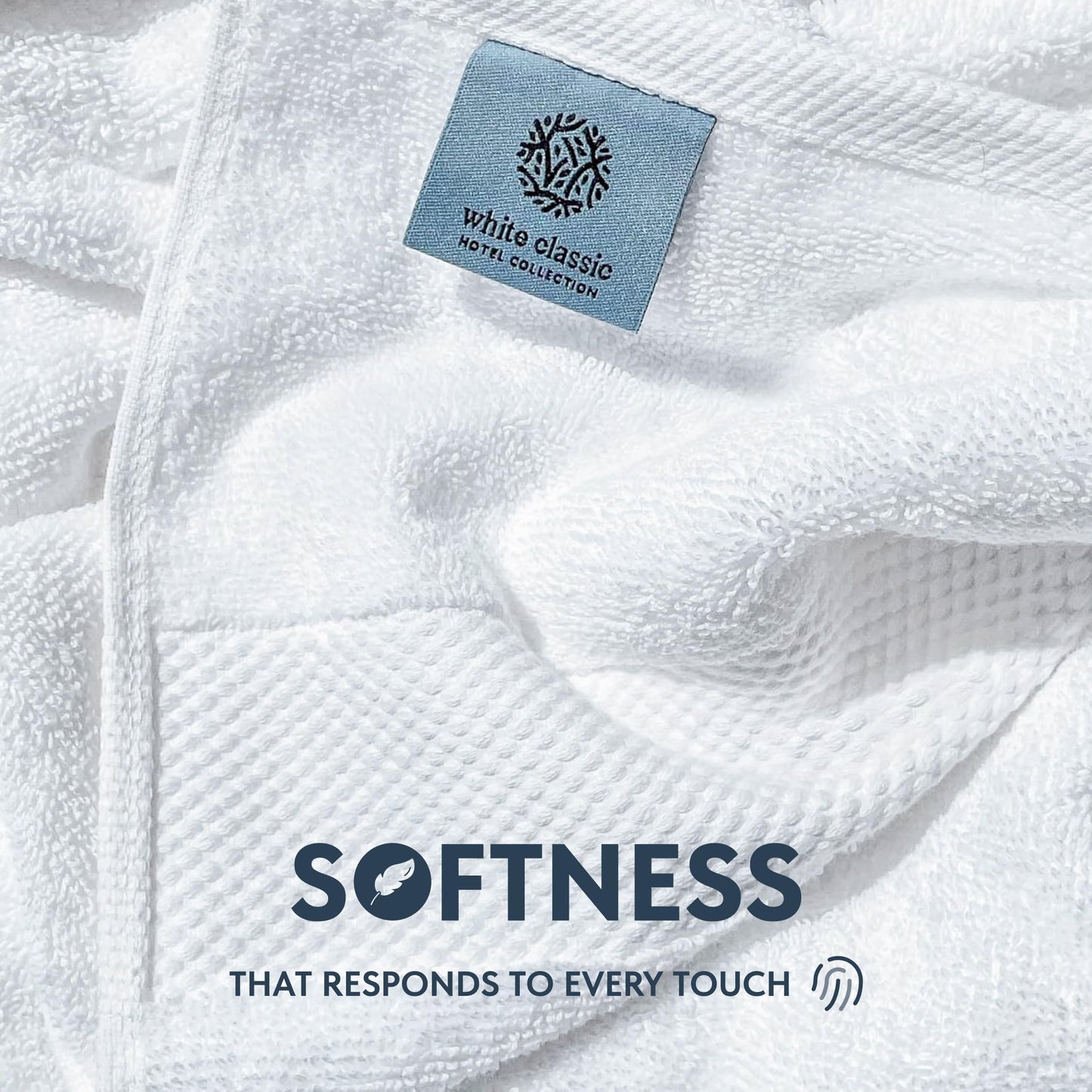 White Classic Luxury Bath Sheets Towels for Adults Extra Large 35x70 Inch - 700 GSM Turkish Cotton, Highly Absorbent | Hotel Collection | 2 Pack